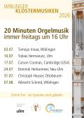 Teil der Orgel, Logo der Stadt Ulm, des Orgelf&ouml;rdervereins und der SE Ulm-Basilika
