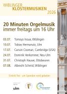 Teil der Orgel, Logo der Stadt Ulm, des Orgelfördervereins und der SE Ulm-Basilika