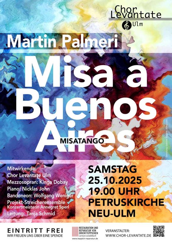 Plakat: Misa a Buenos Aires<br/>Chor Levantate Ulm