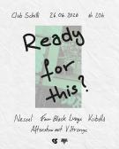 Flyer für Ready for this Konzert am 26.6.2026