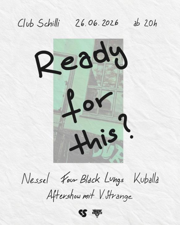 Flyer f&uuml;r Ready for this Konzert am 26.6.2026