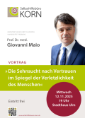 Ausschreibungstext mit Foto des Referenten