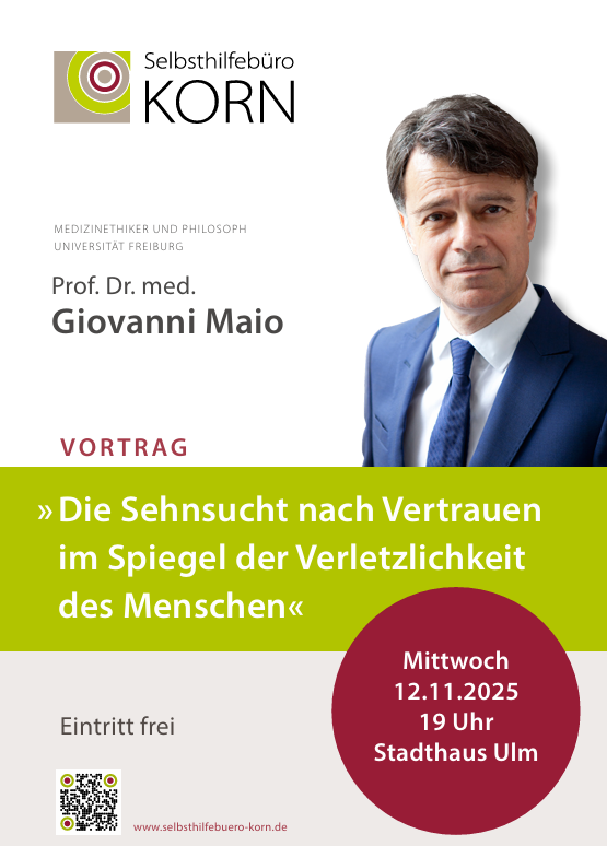 Ausschreibungstext mit Foto des Referenten