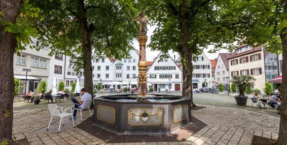 Brunnen auf dem Judenhof in Ulm