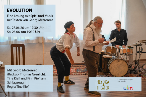 Tine Kiefl, Georg Metzenrat und Finn Kiefl bei der Probe