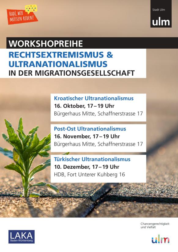 Ankündigung der Workshopreihe Ultranationalismus