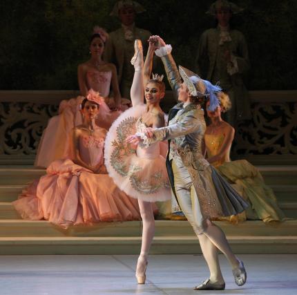 Ballettänzerin Rosa Tütü mit Tänzer
