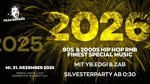 Eventgrafik f&uuml;r Silvester in der Frau Berger