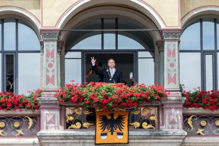 OB Martin Ansbacher beim Schwur