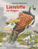 Kuh im Regen