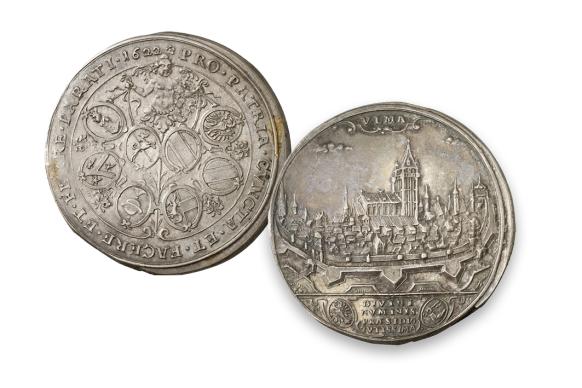 Regimentstaler der Reichsstadt Ulm aus dem Jahr 1622
