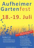 Flyer und Einladungsplakat f&uuml;r das Gartenfest