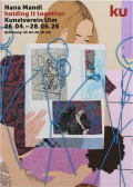 Plakat der Ausstellung "holding it together"