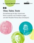 Ank&uuml;ndigung der Veranstaltung "T&ouml;ne, Takte, Texte"