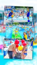 Erlebnisbad Au&szlig;enbecken im Sommer-Poolparty Event