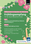 Wimpel Sekt Saxophon Musik Fr&uuml;hlingsblumen<br/>Einladung zum Empfang
